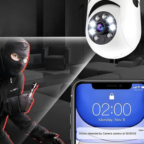 Ampoule intelligente 360° avec caméra de sécurité intégrée