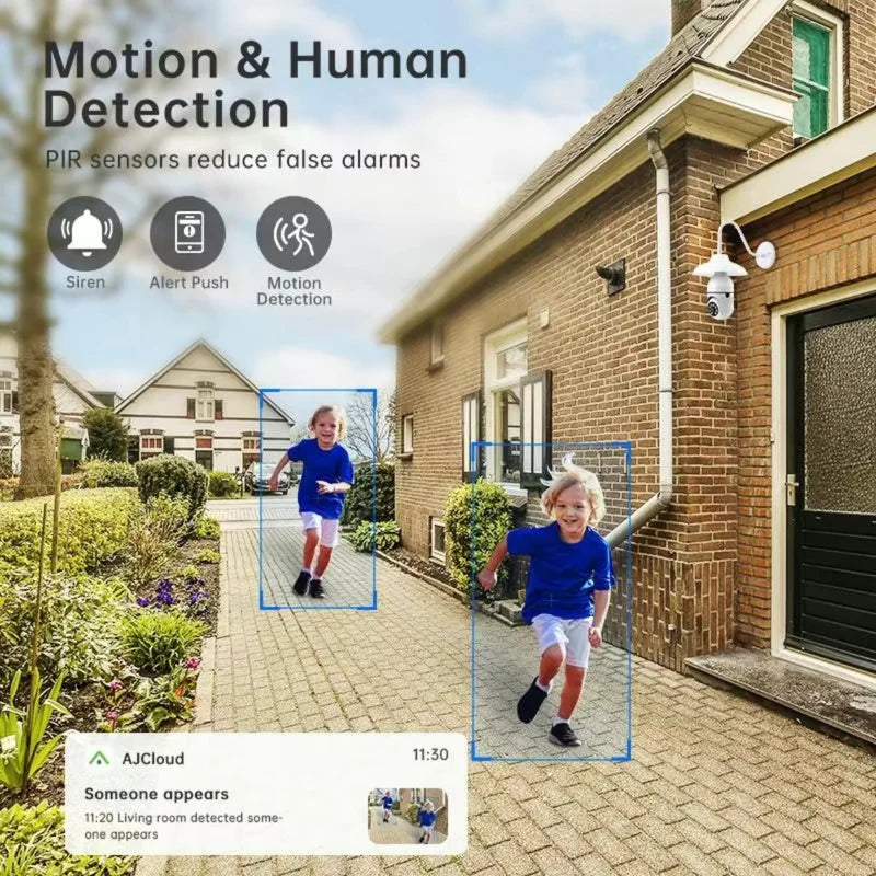 Ampoule intelligente 360° avec caméra de sécurité intégrée